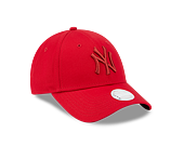 Dámská Kšiltovka New Era 9FORTY Womens MLB League Essential New York Yankees Scarlet / H Red