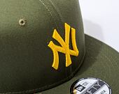 Kšiltovka New Era 9FIFTY MLB Side Patch New York Yankees New Olive / Mellow Yellow
