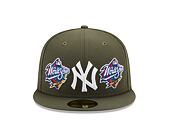 Kšiltovka New Era 59FIFTY MLB 5 Olive WS New York Yankees New Olive / White
