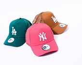 Kšiltovka New Era 9FORTY A-Frame Trucker MLB League Essential New York Yankees Litmus Pink / White