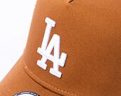 Kšiltovka New Era 9FORTY A-Frame Trucker MLB League Essential Los Angeles Dodgers Toasted Peanut / W