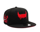 Kšiltovka New Era 9FIFTY NBA Team Drip Chicago Bulls Black / Red