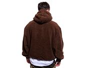 Mikina Karl Kani Metal Signature Teddy Os Hoodie brown