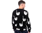 Svetr Rip N Dip Falling Nerm Knit Sweater Black