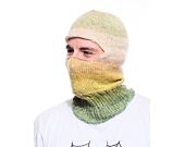 Custom made pletená Balaclava kukla - Greeny Peasy