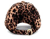 Dámská Kšiltovka New Era 9FORTY Womens MLB Leopard Velour New York Yankees Camel / Wild Rose Pink