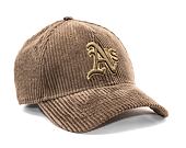 Kšiltovka New Era 9FORTY MLB Wide Cord Oakland Athletics Dark Brown / Bronze