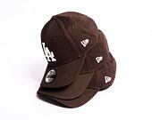 Kšiltovka New Era 9FORTY MLB League Essential Los Angeles Dodgers Dark Brown / Off White