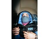 Custom made pletená Balaclava kukla - Baby Blue/ Magenta
