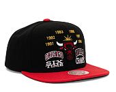 Kšiltovka Mitchell & Ness Nba Champ Is Here Snapback Chicago Bulls Black