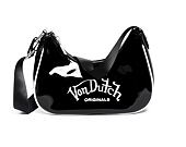 Malá kabelka Von Dutch Amy Baguette Imi Patent Black