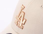 Kšiltovka New Era 9FORTY MLB Metallic Outline Los Angeles Dodgers Stone / Metallic Gold