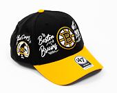 Kšiltovka Adam Wave Custom NHL Boston Bruins MVP B Black/Yellow - "Art Pieces"