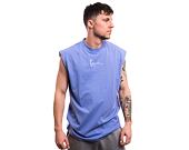 Triko bez rukávů Karl Kani Small Signature Essential Sleeveless Tee lilac