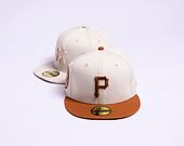 Kšiltovka New Era 59FIFTY MLB White Crown Pittsburgh Pirates Cooperstown Off White / Caramel Brown