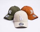 Kšiltovka New Era 9FORTY MLB Side Patch Los Angeles Dodgers Cooperstown Stone / White