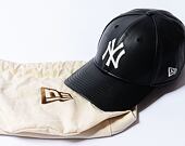 Kšiltovka New Era - MLB Image Drop - Leather 9FORTY - NY Yankees - Black / Off White