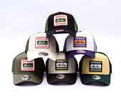 Kšiltovka New Era - Buffalo Patch Canvas 9FORTY Trucker - White / Light Navy