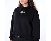 Dámská Mikina New Era - Script Crop Hoodie - Black