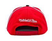 Kšiltovka Mitchell & Ness - Chicago Bulls - Pipe Snapback - Red