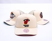 Kšiltovka Mitchell & Ness - Miami Heat - Evergreen Trucker Hwc - Off White