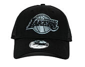 Kšiltovka New Era - NBA Homefield Trucker 9FORTY - LA Lakers - Black / Grey
