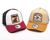 Kšiltovka New Era - Branded Graphic Patch 9FORTY Trucker - White / Cherry