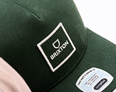 Kšiltovka Brixton - Alpha Block X C Mp Mesh Cap - Dark Forest/Off White