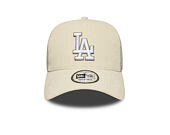 Kšiltovka New Era - MLB Seasonal Cord 9FORTY Trucker - LA Dodgers - Cream