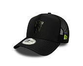 Kšiltovka New Era - Keyline 9FORTY Trucker - Manchester United FC - Black / Upright Yellow