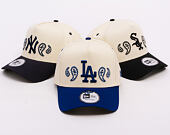 Kšiltovka New Era - MLB Paisley Bandana 9FORTY A-Frame - LA Dodgers - Cream / Dark Royal