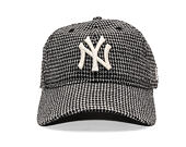 Kšiltovka New Era - MLB Houndstooth 9TWENTY - NY Yankees - Black
