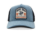 Kšiltovka New Era - Western Rodeo Denim Patch 9FORTY Trucker - Sky Blue / Navy