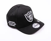 Kšiltovka New Era - NFL Anniversary Patch 9SEVENTY Stretch-Snap - Las Vegas Raiders - Black