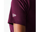 Dámské Triko New Era - Crest Tee Regular - Burgundy