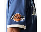 Dres New Era - NBA Button Jersey Shirt - LA Lakers - Muted Indigo