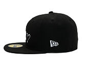Kšiltovka New Era - MLB Team Heart 59FIFTY - LA Dodgers - Black / White