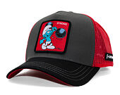 Kšiltovka Capslab - Smurfs Trucker - Strong - Black / Red