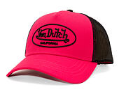 Kšiltovka Von Dutch - Trucker - Rubber Logo Pink/Black