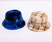 Klobouk Kangol - Faux Fur Bucket - Blue Iridescent Clouds