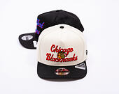 Kšiltovka New Era - NHL Chainstitch 9FIFTY A-Frame - Chicago Blackhawks - Chrome White