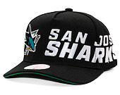 Kšiltovka Mitchell & Ness - NHL Busted Pro - San Jose Sharks - Black