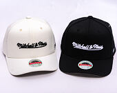 Kšiltovka Mitchell & Ness - Branded Script Stretch  - Black