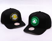 Kšiltovka Mitchell & Ness - NBA Tilted Pro Snapback - Boston Celtics - Black