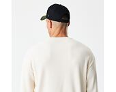 Triko New Era - Branded Longsleeve Waffle Tee - Cream