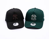 Kšiltovka New Era - MLB Team Outline 9FORTY A-Frame - NY Yankees - Dark Green / Stone