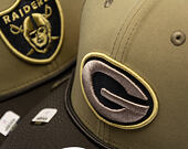 Kšiltovka New Era - NFL25 "Salute to Service" - 9SEVENTY Stretch-Snap  Bay Packers