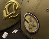 Kšiltovka New Era - NFL25 "Salute to Service" - 9SEVENTY Stretch-Snap - Pittsburgh Steelers
