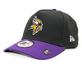 Kšiltovka New Era - NFL Charcoal Drop 9FORTY A-Frame - Minnesota Vikings - Steel Clouds / Purple