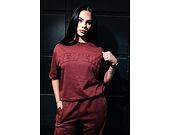 Triko New Era - Branded Washed Oversized Tee - Burgundy